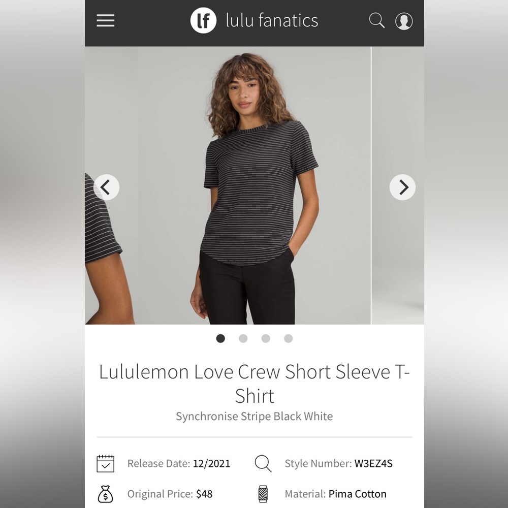 2 lululemon athletica Love Short Sleeve Tees